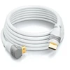 Deleycon 10 m hdmi 270° kampinis kabelis - suderinamas su hdmi 2.0/1.4 - uhd 4k 3d 1080p 2160p arc - baltas