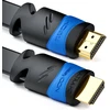 Deleycon (16.41 ft.) 5m plokščias Hdmi kabelis - suderinamas su Hdmi 2.0/1.4 - Uhd 4k Hdr 3d 1080p 2160p Arc - didelis greitis su Ethernet - juodas