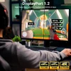 Deleycon 2 m Displayport kabelis - 4k 2160p 3d Hdcp - Dp (20 kontaktų) kištukas į Dp (20 kontaktų) kištuką - Pc nešiojamojo kompiuterio monitoriaus vaizdo plokštė - baltas