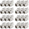 Deleycon 24x Cat6a Keystone lizdo modulis, tinklo kabelio jungtis, Stp ekranavimas, Rj45 lizdas, tinklo lizdas, skydelis, keystone laikiklio prailginimas