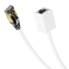 Deleycon 5 m Cat8.1 Rj45 prailginimo pataisos kabelis, tinklo kabelis 40 Gbit/s 2000 Mhz S/ftp varinis Pimf 1x Rj45 jungtis 1 x Rj45 lizdas, skirtas Ethernet Lan žaidimams, srautiniam perdavimui - baltas