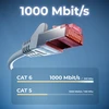 Deleycon Cat6 Patch kabelis S-ftp/pimf (įvairių spalvų) Cat. 6 tinklo kabelis. Ethernet tinklo kabelis [250 – 25 m] dvigubo ekranavimo, pilkas