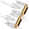 Deleycon Dvi-d Dual Link 24+1 kabelis, 3m, baltas