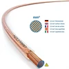 Deleycon Garsiakalbių kabelis 10m, 2x2.5mm², Ofc varis, skaidrus