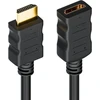 Deleycon hdmi prailginimo kabelis 1.4a high speed su ethernet – 3d ready – garso grįžtamojo ryšio kanalas [0,5 m – 5 m] 0,5 meter