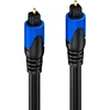 Deleycon Mk124 skaitmeninis optinis audio kabelis Spdif 2x Toslink kištukas skaitmeninis šviesolaidinis kabelis 7.5m juodas