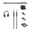 Deleycon Stereo Garso Kabelis 2m, 3.5mm Jack, Nailono Apvalkalas