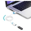 Deleycon Usb 3.0 prailginimo laidas, 2m, baltas/mėlynas