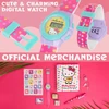 Dėlionė Hello Kitty dienoraštis mergaitei su užraktu, skaitmeninis laikrodis su raštinės reikmenų rinkiniu, antspaudų rašikliai, vaikiški laikrodžiai, dovanos mergaitėms