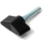 Design61 4 x plastikiniai varžtai su sparneliais su sriegtais plieniniais varžtais M6 x 14 mm