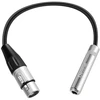 Devinal Xlr moteriškas į 6.35mm moteriškas audio kabelis Xlr vyriškas į Ts/trs 6.35mm adapterio keitiklis metalinė konstrukcija