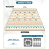 Dewur pikniko antklodė, neperšlampama, plaunama, paplūdimio antklodė, smėliui atspari xxl kempingo antklodė, paplūdimio kilimėlis, izoliuota su neperšlampamu pagrindu (boho-a, 200 x 200 cm)