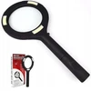 Didelė didinamoji stiklas su Led pašvietimu, 3x didinimas, 80mm