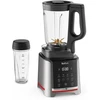 Didelio greičio blenderis Tefal Infinymix Bl91hd31, 5 automatinės programos + rankinis nustatymas, 2,6 l tritan konteineris, komplekte 600 ml kelioninis puodelis / trintuvas / receptų knygelė, sidabrinis