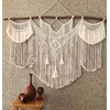 Didelis „cbxsf“ macramé sienų dekoravimas, bohemiškas sienų dekoras, macramé gobelenas virš lovos galvūgalio