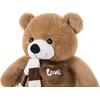 Didelis meškinas "teddy" rudas, 100 cm, pliušinis žaislas su širdimi