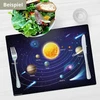 Rankšluostis Die Tischsetmacher Plaunamas padėkliukas - our solar system ii - 44 x 32 cm - edukacinis padėkliukas su mokymosi efektu - pagamintas iš aukštos kokybės vinilo