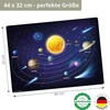 Rankšluostis Die Tischsetmacher Plaunamas padėkliukas - our solar system ii - 44 x 32 cm - edukacinis padėkliukas su mokymosi efektu - pagamintas iš aukštos kokybės vinilo