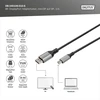 Digitus 8k/60hz displayport adapterio kabelis - dp į mini dp - displayport 1.4-4k/144hz - 2 m - aliuminio korpusas - suderinamas su monitoriumi, žaidimų vaizdo plokšte - juodas