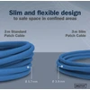 Digitus Cat 6a tinklo kabelis 0.5m Slim F/ftp Lszh Mėlynas 10gbps