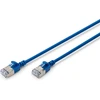 Digitus Cat 6a tinklo kabelis 0.5m Slim F/ftp Lszh Mėlynas 10gbps