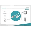 Digitus Lan kabelis Cat 6 – 1 m – Slim – Rj45 tinklo kabelis – Utp neekranuotas – suderinamas su Cat-6a – pilkas