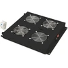 Digitus Professional Dn-19 2b N stogo ventiliatorius, skirtas unikaliems tinklams ir Dynamic Basic, 2 ventiliatoriai, termostato jungiklis / juodas