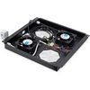 Digitus Professional Dn-19 2b N stogo ventiliatorius, skirtas unikaliems tinklams ir Dynamic Basic, 2 ventiliatoriai, termostato jungiklis / juodas