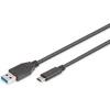 Digitus Usb 3.2 Gen1 jungiamasis kabelis - 1.0 m - Usb A (male) į Usb C (male) - 5 Gbit/s - jungiamasis kabelis - juodas