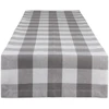 Dii Buffalo Check Collection klasikinis stalo takelis, 36 cm x 183 cm, pilka ir balta