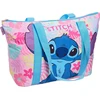 Disney Stitch moteriška mergaičių kelioninė paplūdimio rankinė su pamušalu, didelė rankinė ant peties su rankenomis, naktinė pirkinių rankinė, mėlyna, nešiojimo krepšys