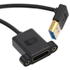 Displayport 1.4 prailginimo laidas su kampu, 8k 60hz, 4k 144hz, 30cm