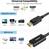 Displayport į Hdmi 1.8m kabelis, Benfei Dp Ekranas Port į Hdmi Hdtv 1080p adapteris, jungtis iš tėviškos į tėvišką, paauksuotas laidas, skirtas Lenovo, Dell, Hp, Asus ir kitiems prekių ženklams