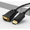 Displayport į Vga kabelis, Displayport į Vga adapteris, dvigubo režimo 1080p Full Hd Ekranas Port į Vga kabelio adapteris (nuo vyriško iki vyriško) skirtas Lenovo/dell/hp/asus ir kitiems prekės ženklams (1.8m)