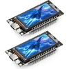 Diymore 2vnt. Esp32 kūrimo plokštė su 1.96 colių Lcd ekranu 2.4 Ghz Wifi Bluetooth Ble Mcu Ch340 lustu Esp32 Nodemcu Usb C
