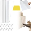 Dkddsss apsauginė katės juosta nuo įbrėžimų 30 x 300 cm, skaidri apsauginė sofa nuo įbrėžimų su 10 varžtų, baldų apsauga nuo kačių, apsauginės pagalvėlės nuo įbrėžimų baldams, sofai, durims, sienoms