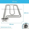 Dl-pro viršutinis kaitinimo elementas 2900 w 230 v, skirtas amica 8026764 grilio kaitintuvui orkaitei