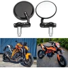Dreamizer apvalus motociklo 7/8 colio 22 mm vairo galo veidrodėlis, galinio vaizdo veidrodėlis gatvės sportiniams motociklams, kruizeriams