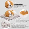 Drfeify pliušinis šuns žaislas, siesta dog, simuliacinis miegantis šuniukas, gyvūno dekoracija, pliušinis žaislas su bambuko anglimi, dovanos vaikams, dekoras šeimai/miegamajam/biurui (geltonas)