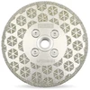 Dt-diatool deimantinis pjovimo ir šlifavimo diskas 115 mm x m14 sriegio flanšas dvipusis galvanizuotas deimantinis diskas granitui, marmurui, natūralaus akmens plytelėms