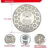 Dt-diatool deimantinis pjovimo ir šlifavimo diskas 115 mm x m14 sriegio flanšas dvipusis galvanizuotas deimantinis diskas granitui, marmurui, natūralaus akmens plytelėms