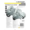 Dunlop motorolerio ir motociklo tentas - universalus motociklo uždangalas - tinkamas su priekiniu stiklu - neperšlampamas motociklo tentas naudojimui lauke - 246 x 104 x 127 cm - plastikas - pilkas