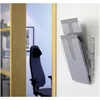 Durable Flexiplus 2 1709008400 brošiūrų laikiklis su 2 skyriais A4 portretas - skaidrus