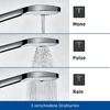 Duravit Universal dušo sistema, dušo komplektas su 3 srovės tipais (rain, Pulse, Mono), dušo stovas (700 mm) su reguliuojamo aukščio rankiniu dušu, dušo žarna su apsauga nuo susisukimo, matinė juoda