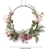 Durų vainiko dekoracija, 41 cm pavasarinis, tinkamas naudoti visus metus lauke, dirbtinės orchidėjos, langų dekoracija, pakabinamas, durų dekoracija, skirtas priekinėms durims, vestuvėms, svetainei