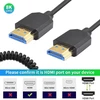 Duttek 8k Hdmi 2.1 kabelis 2.5 m, Hdmi į Hdmi kabelis 48 Gbps, itin plonas Hdmi Male to Male kabelis palaiko 8k @ 60hz, 4k @ 120hz, suderinamas su Tv, monitoriumi, kompiuteriu, XBOX, nešiojamuoju kompiuteriu