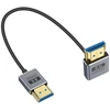 Duttek 8k Hdmi 2.1 kabelis 30 cm, žemyn nukreiptas kampinis Hdmi jungtis į jungtį, 48 Gbps Hdmi kabelis Od2.5 mm, palaiko 8k @ 60hz, 4k @ 240hz, dinaminį Hdr, Earc, skirtas Gh5s, Ps5, XBOX One monitoriui, Pc.