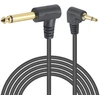 Duttek audio kabelis (1,8 m), 6,35 mm mono kištukas į 3,5 mm Ts mono kištuką, 90 laipsnių stačiu kampu stereo audio kabelis ausinėms, elektrinei bosinei gitarai, gitarai, klavišiniams, profesionaliai audio įrangai