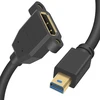 Duttek Mini Displayport į Displayport ilginamasis kabelis, 8k@60hz Mini Displayport Male į Displayport Female dvikryptis perdavimo Displayport į Mini Displayport kabelis 0.3m