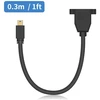 Duttek Mini Displayport į Displayport ilginamasis kabelis, 8k@60hz Mini Displayport Male į Displayport Female dvikryptis perdavimo Displayport į Mini Displayport kabelis 0.3m